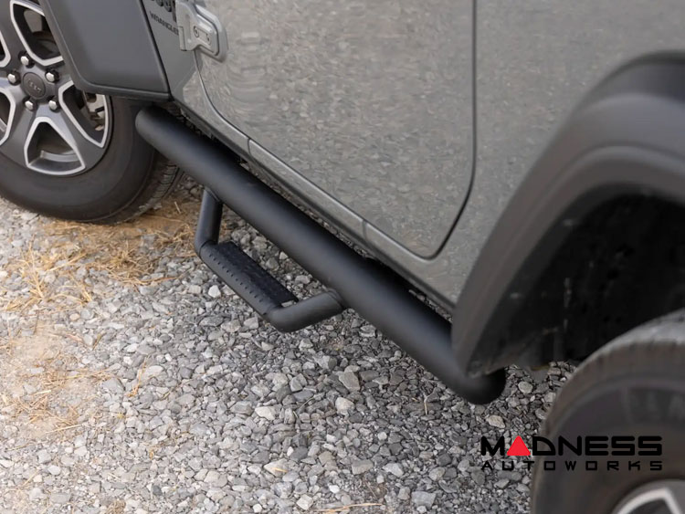 Jeep Wrangler JL Side Steps - Nerf Steps - Rough Country - 2 Door